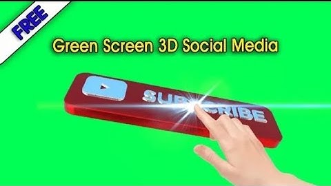 (No copyright) Green Screen 3D Social Media Lower Third. (Free) | MohamedSAN