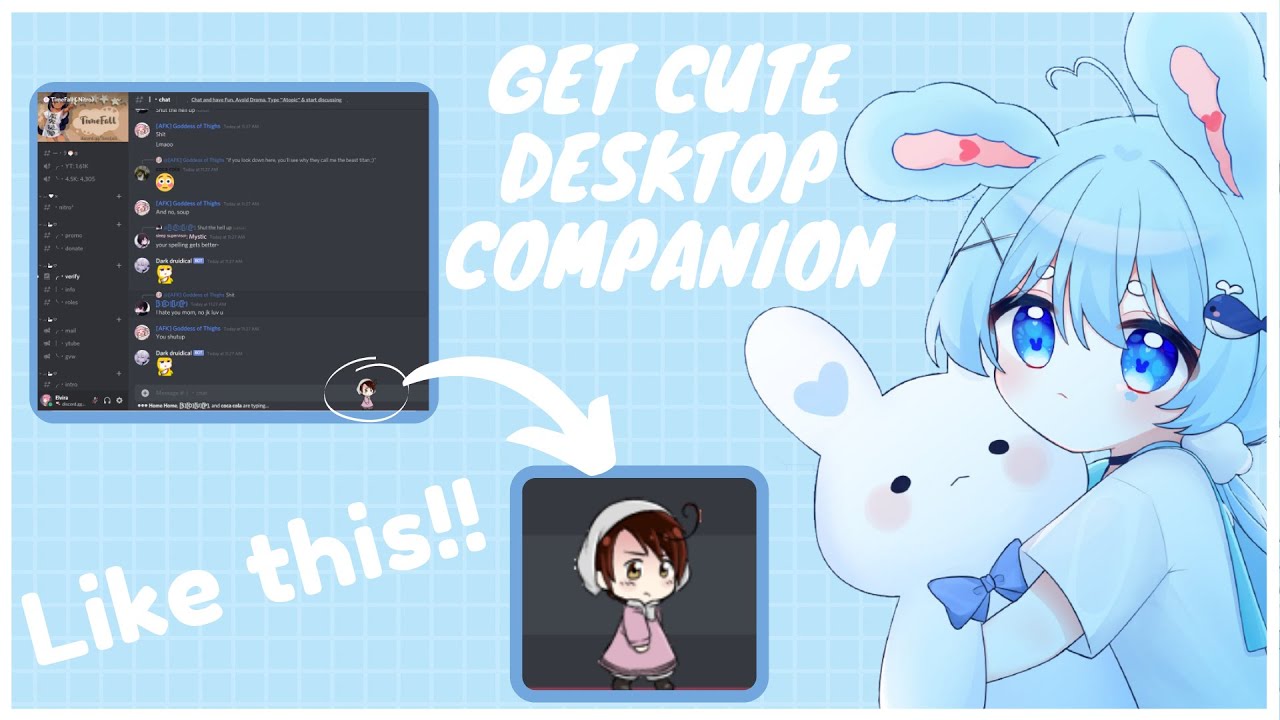 Cute Desktop Companion│Shimeji│Make your desktop look Cute│Join our