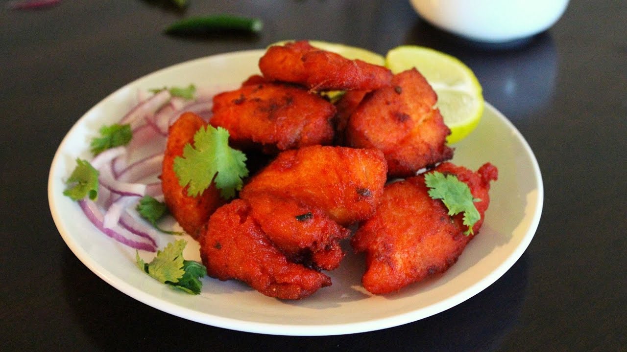 amritsari fish fry - fish pakora (crispy fried fish) | Yummy Indian Kitchen