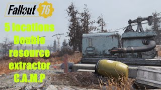 Fallout 76 - Double resource extractor locations for C.A.M.P