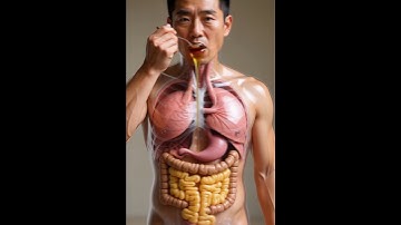 How Your Body Digests a Honey ?| 3D Digestive System Animation #3d #shorts #animation