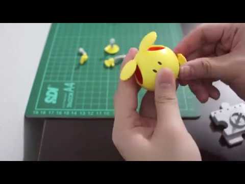 Bandai HaroPla #06 Haro Happy Yellow "Gundam Build Divers" video
