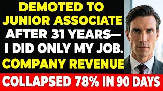 Demoted to Junior Associate After 31 Years, I Did Only My Job—Company Revenue Collapsed 78% i...