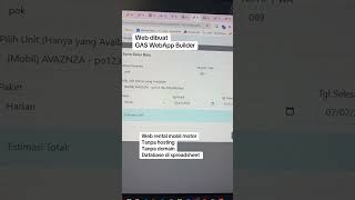 WebApp Rental mobil/motor #website #websitetutorial #tutorial #caramudahbisnisonline