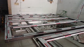 Hoàn thiện giàn CỬA NHÔM XINGFA màu nâu cà phê đẹp chắc chắn/phúc thiên vlog phần đầu 