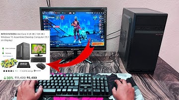 ₹6000 low-end chipest full ff gaming PC 🖥 ⌨️  🖱setup online flipkart | DZAB ENTWINO INTECHVISION PC