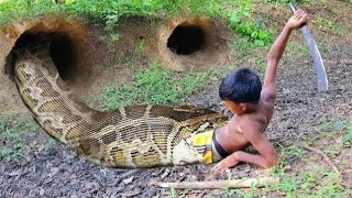 Anaconda Snake Attack Boys In Forest An Anaconda Snake Attack Story