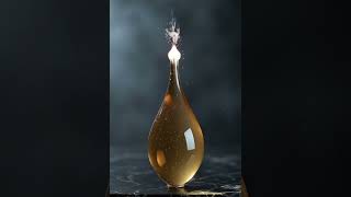 Golden Drop Ignites - Fire &amp; Science Magic 🔥 #ScienceVid #FireDrop