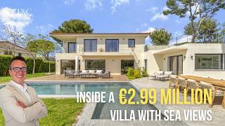 Visite Dune Villa À 2 990 000 € Avec Vue Panoramique Sur La Mer Au Cannet Visite De La Propriété