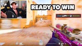 S1Mple Dominates In Faceit Match. Yxngstxr Wins 1V4 Clutch - Cs2