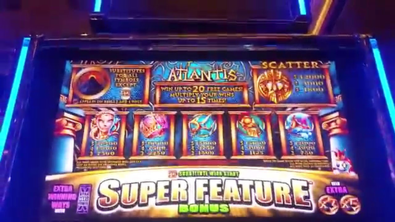 Fortunes of Atlantis slot machine at Empire City casino - YouTube