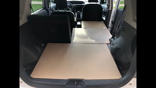 I built a custom bed in my Scion xB for car camping / boondocking. Can't wait to test it out!
