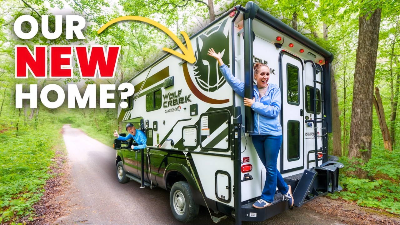 ⁣We Tried Living in a Truck Camper for 48 HOURS