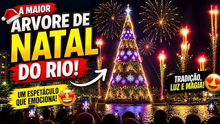 A MAIOR ÁRVORE DE NATAL DO RIO! ✨🎄 Vlog da arvore de natal em Botafogo — Um Show de Luzes!