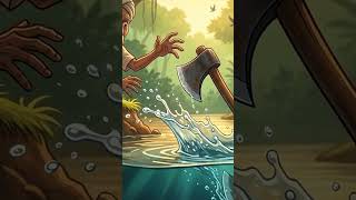 Poor Man Drops His Only Tool in River #hindistories #panchatantrastories