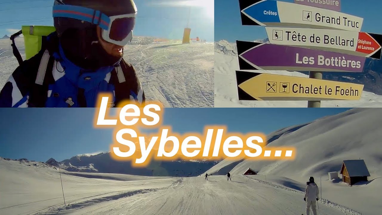 Катание на лыжах в Les Sybelles - французские Альпы