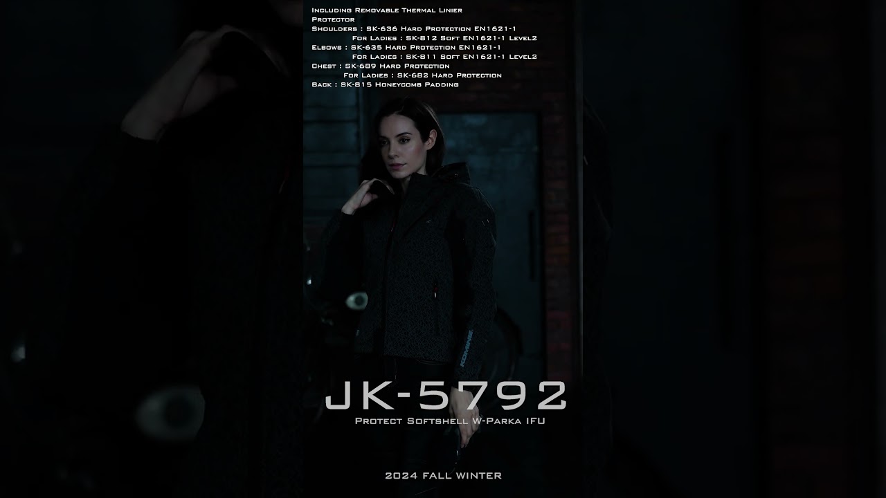 コミネ公式】JK-5792 プロテクトソフトシェルウィンターパーカ-IFU