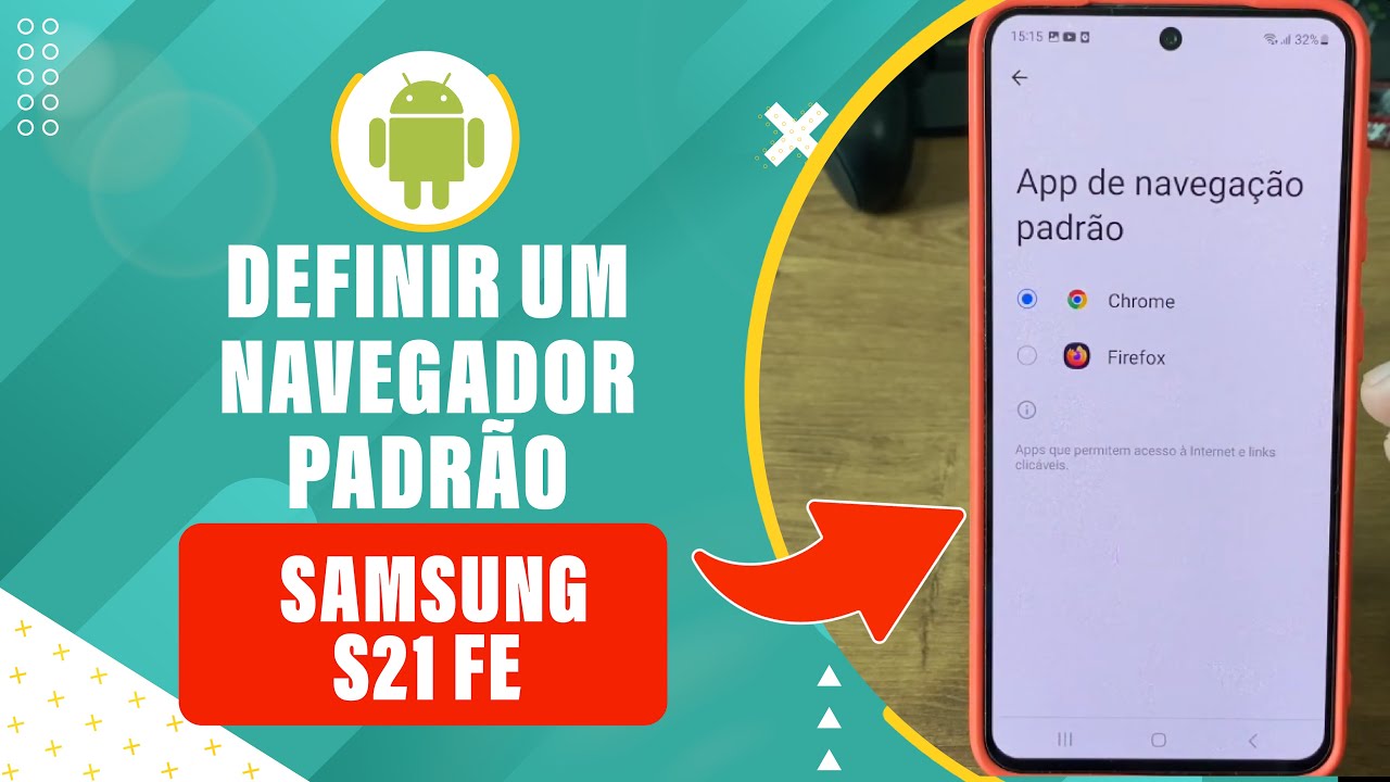 Como definir o navegador como padrão no Samsung S21 FE - Passo a passo ...