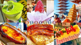 (CC SUB) Asakusa Tokyo Guide：Tokyo Street Food 2024！【東京 浅草グルメ】食べ歩き 東京！東京 淺草・淺草 美食！