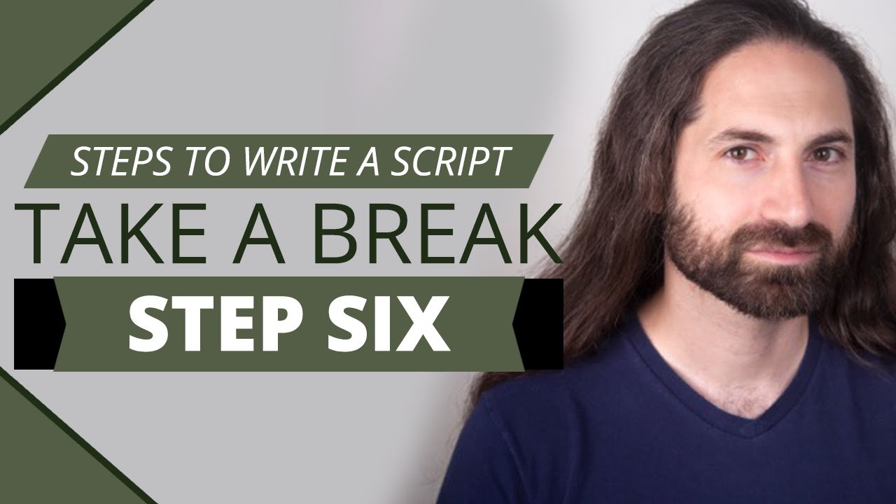 STEPS TO WRITING A SCRIPT: Step 6 - Take a Break and Come Back | Ways To Improve Your Script