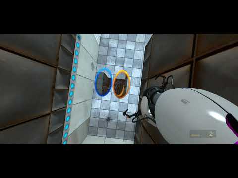 Portal: Still Alive, Chamber 2, Least Portals: 3, time: 1:55, type: glithless (World Record)