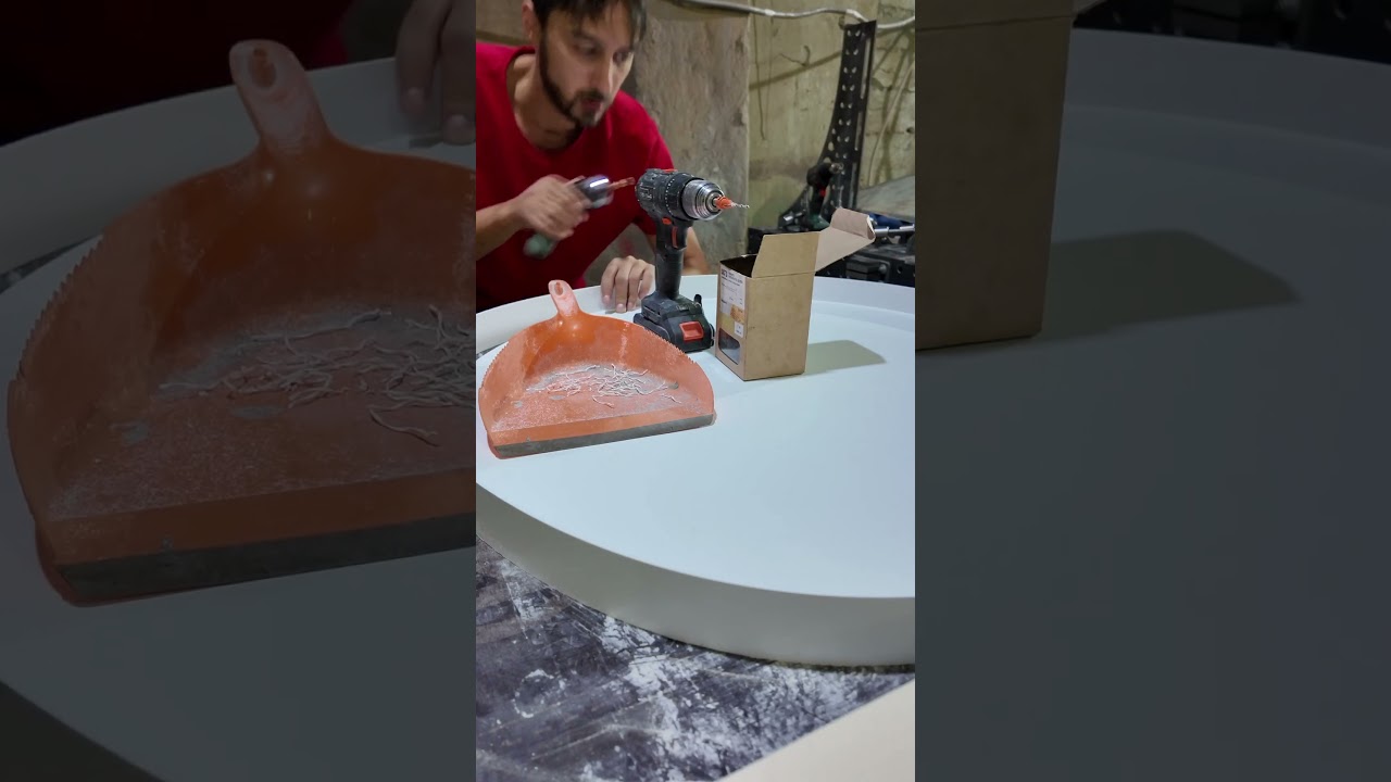 Опалубка для круглой столешницы из бетона 