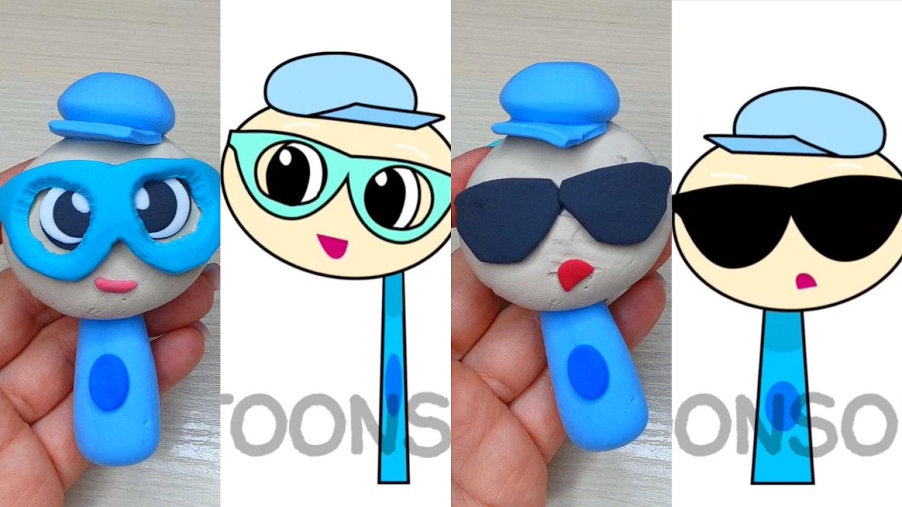 Изготовление Sprunki OC Dot, этапы 1-2