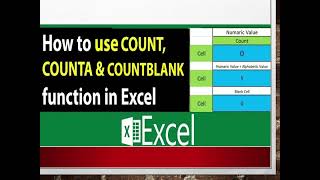 Use COUNT, COUNTA and COUNTBLANK FUNCTION by Googlesheet with MAHI 113 views 4 months ago 4 minutes, 12 seconds