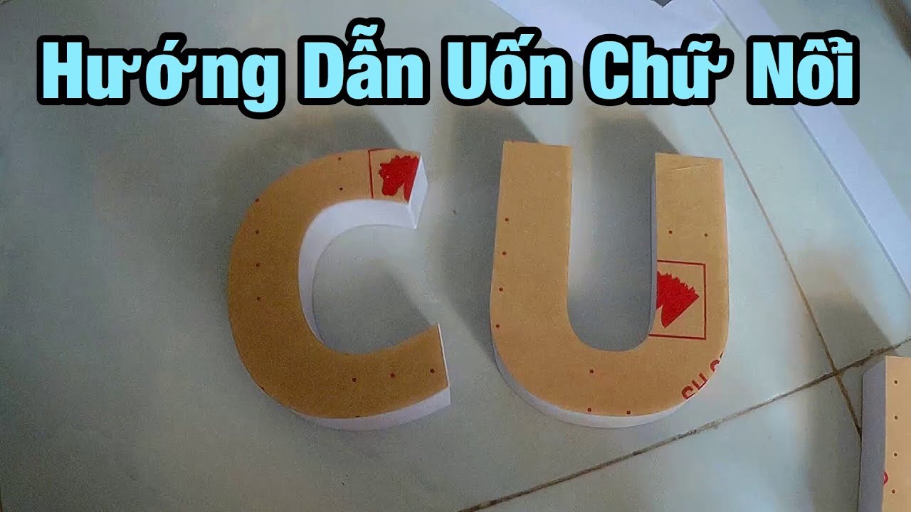 chữ nổi mica