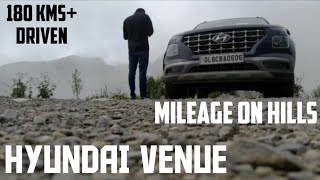 Hyundai Venue Mileage on Hills/ Mountains - 1.0 Turbo DCT - USER REVIEW #subscribe