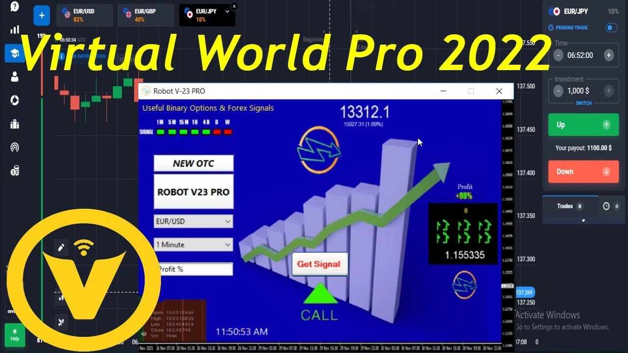 Virtual World Pro Robot Magic Machine 2022 For All Binary Brokers - YouTube