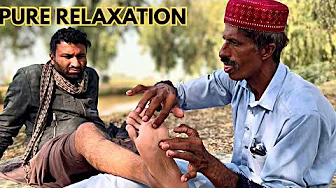 Foot Reflexology Massage Men ASMR for Pure Relaxation | Tingling Massage ASMR | Leg Massage Therapy