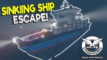 FIRE FIGHTING MISSION & SINKING SHIP SURVIVAL! - Stormworks: Build and Rescue Update Gameplay