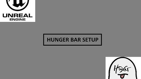 HOW TO - SETUP A HUNGER BAR - UNREAL ENGINE 4 TUTORIALS