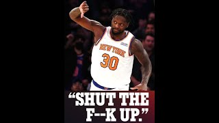 Julius Randle makes a mistake engaging with Knicks fans.