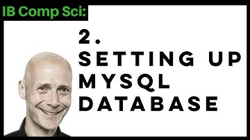 Installing MySQL and making a Database