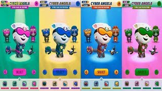 Talking Tom D Run 3 Star Colors Reaction Cyber Angela Catch The Rac - Medieval World Map