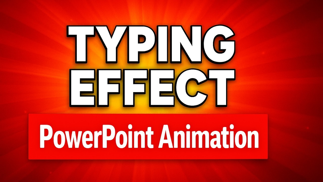 PowerPoint Text Animation - Typing Text Effect - Typing Effect - YouTube