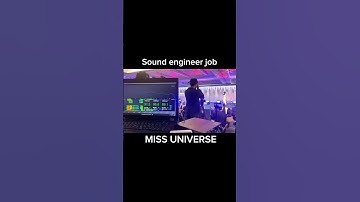Sound engineer job @Miss Universe event