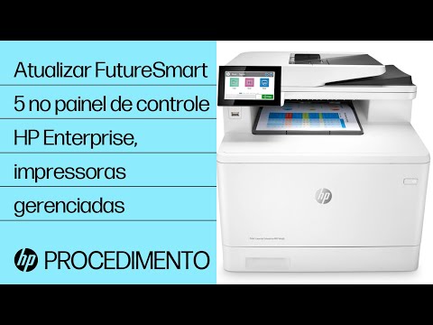 Atualizar FutureSmart 5 no painel de controle | HP Enterprise, impressoras gerenciadas