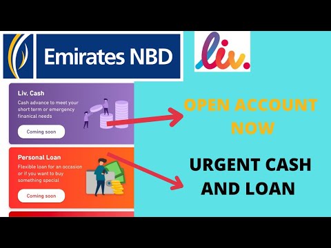 open enbd liv accounts for the liv instant cash and personal liv loan