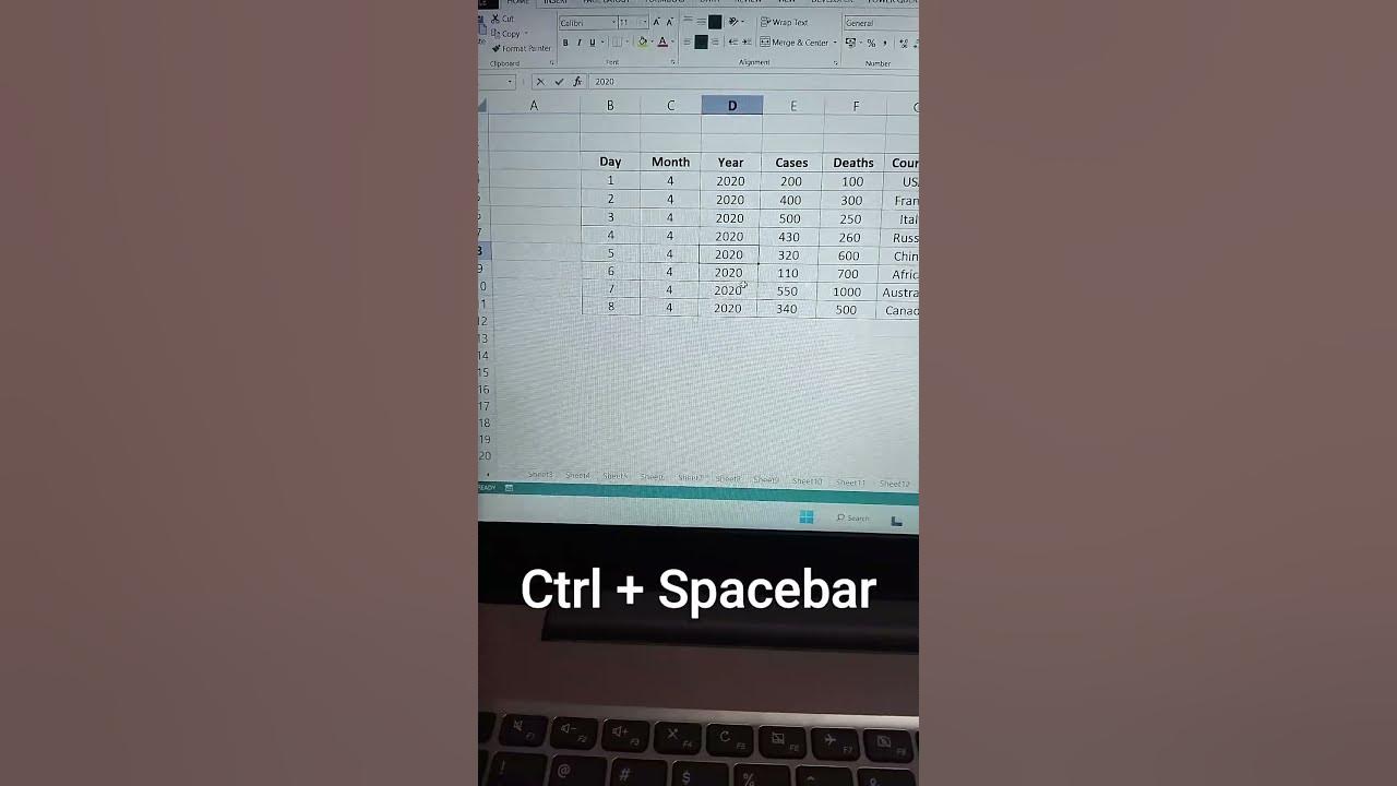 How To Select Row And Column In Excel Shortcut Key