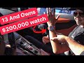 13 YEAR OLD EMBARRASSES SUPERCAR OWNERS … BRINGS $200,000 WATCH