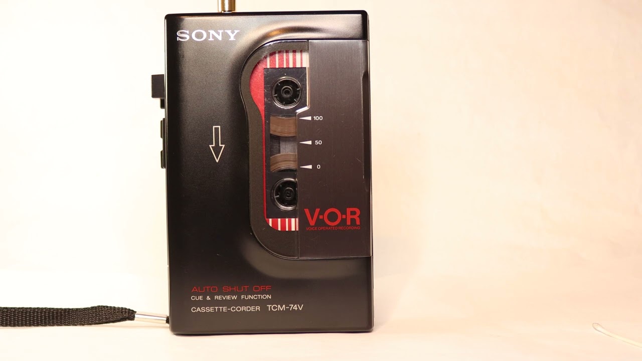Sony Walkman Cassette-Recorder TCM-74V Boxed (Fully Operational