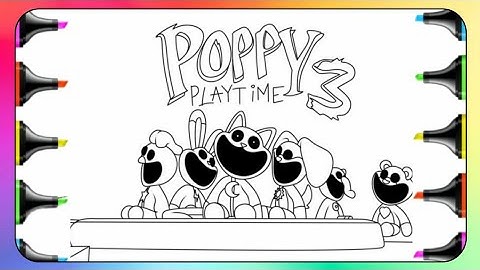 How to color all new Monsters | Poppy Playtime Chapter 3 | Music NCS