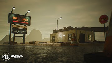 Abandoned Outpost in Desert Environment -  Unreal Engine 4 (Update 1.1)
