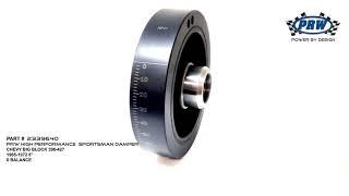 PRW High Performance Sportsman Damper:  2339640 Big Block Chevy 396-427 1965-72 8"