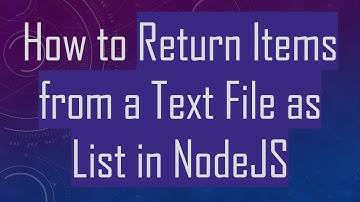 How to Return Items from a Text File as List in NodeJS