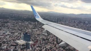 Aterrizaje a Ciudad de Mexico, Interjet A320. Excelente vista de la ciudad. AICM D.F.