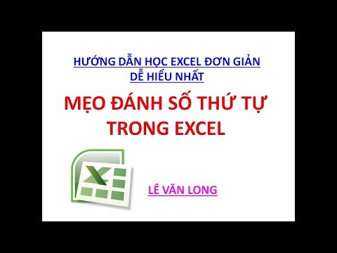 Excel cơ bản – Bài 9. Mẹo đánh số thứ tự trong Excel